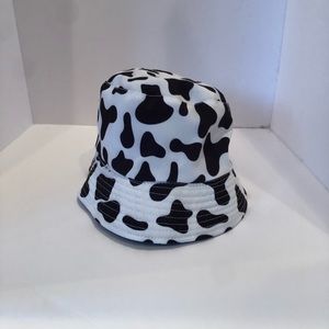 Cow, print, hat, size small